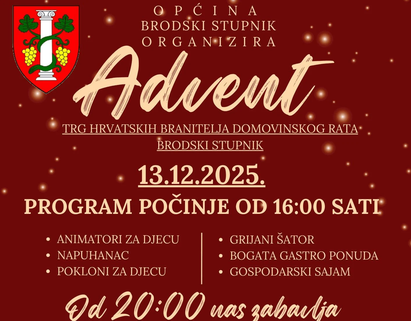 Advent u Brodskom Stupniku