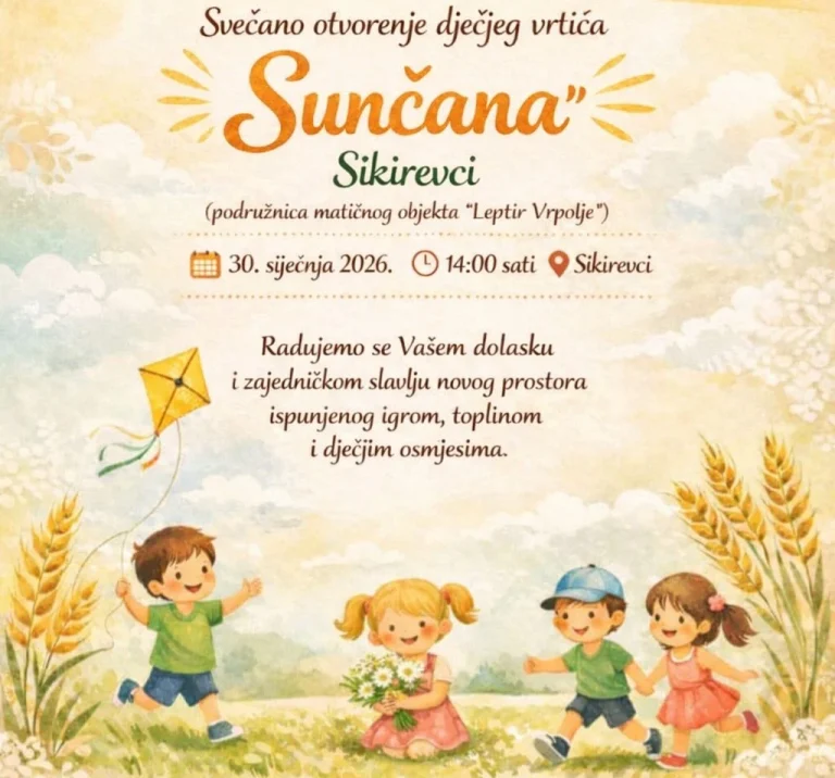 U Sikirevcima se otvara novi dječji vrtić „Sunčana“