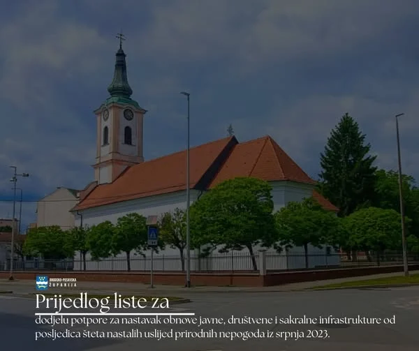 Brodsko-posavska županija osigurala 1,05 milijuna eura za projekte obnove