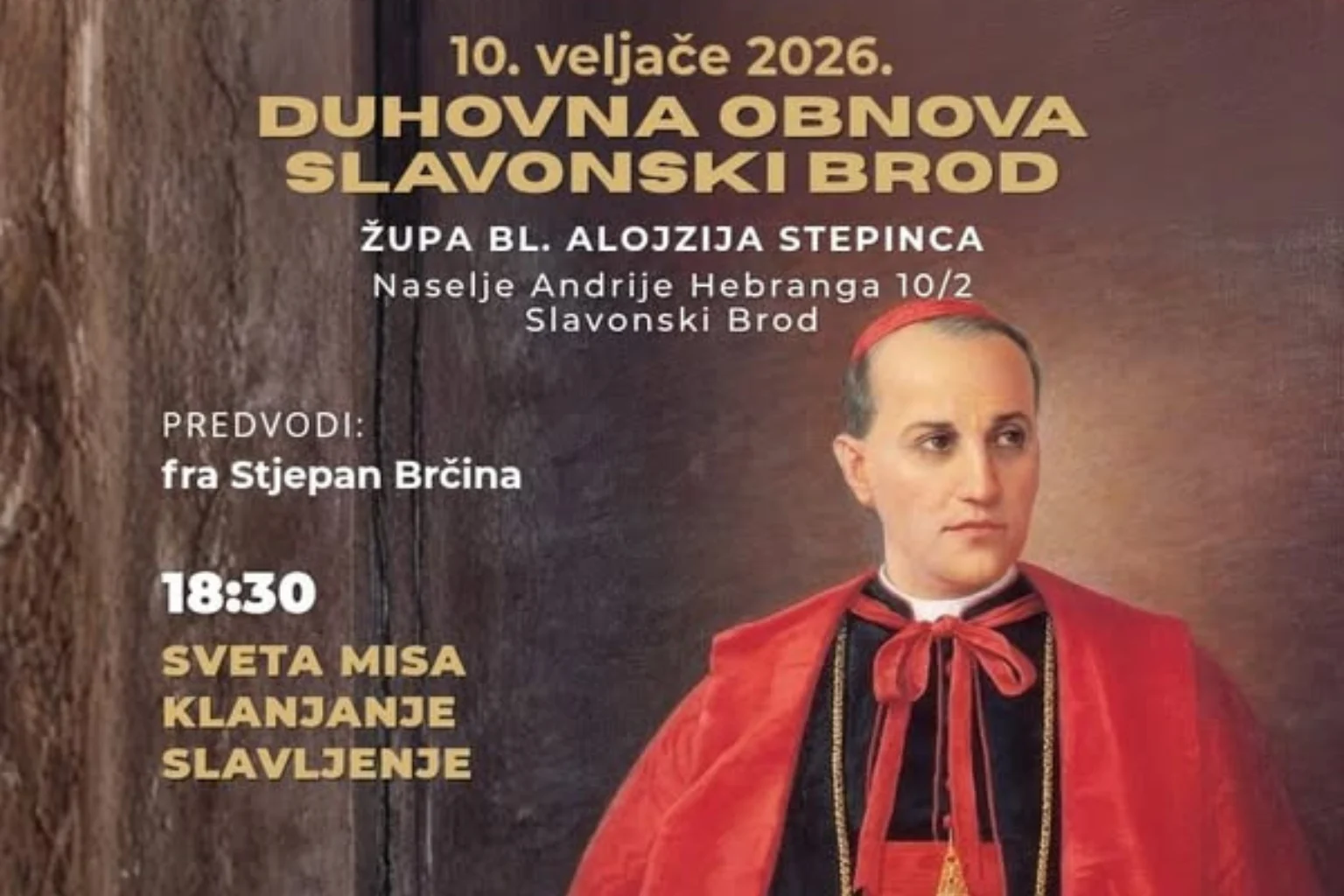 Duhovna obnova u Slavonskom Brodu fra Stjepana Brčine