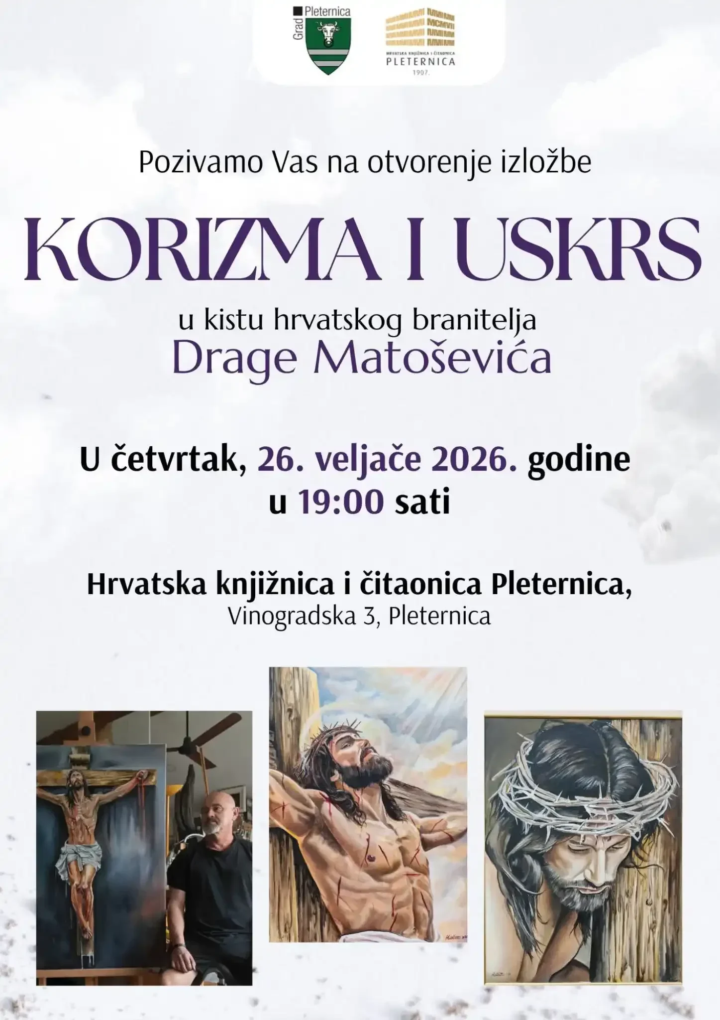 U Pleternici se otvara izložba „Korizma i Uskrs“ Drage Matoševića