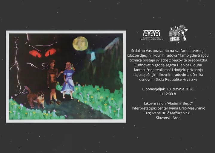 Izložba učeničkih radova u Slavonskom Brodu: Bajkoviti svijet Hlapića kroz dječju maštu
