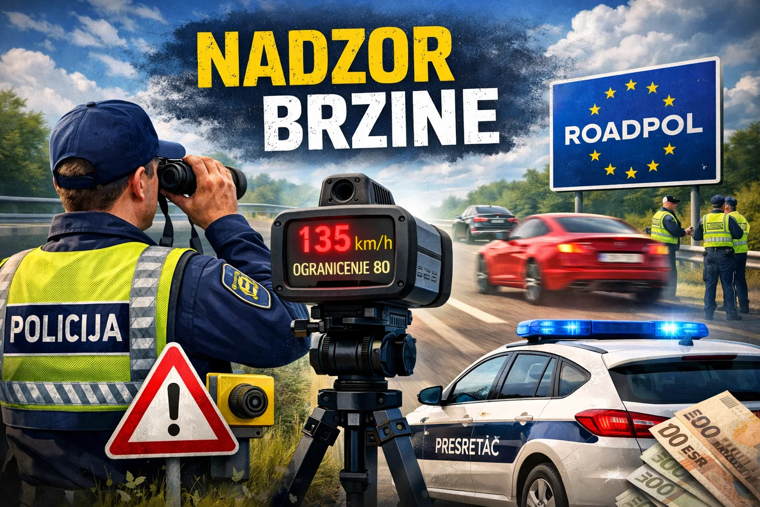 Od srijede do nedjelje vozite sporije