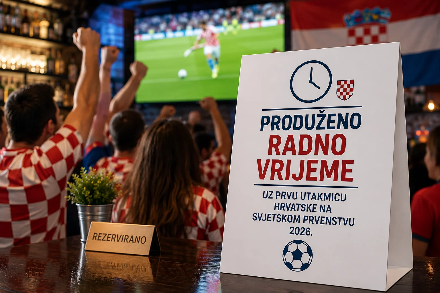 Danas istječe rok za zahtjeve ugostitelja za produženo radno vrijeme tijekom utakmice Hrvatske na Svjetskom prvenstvu