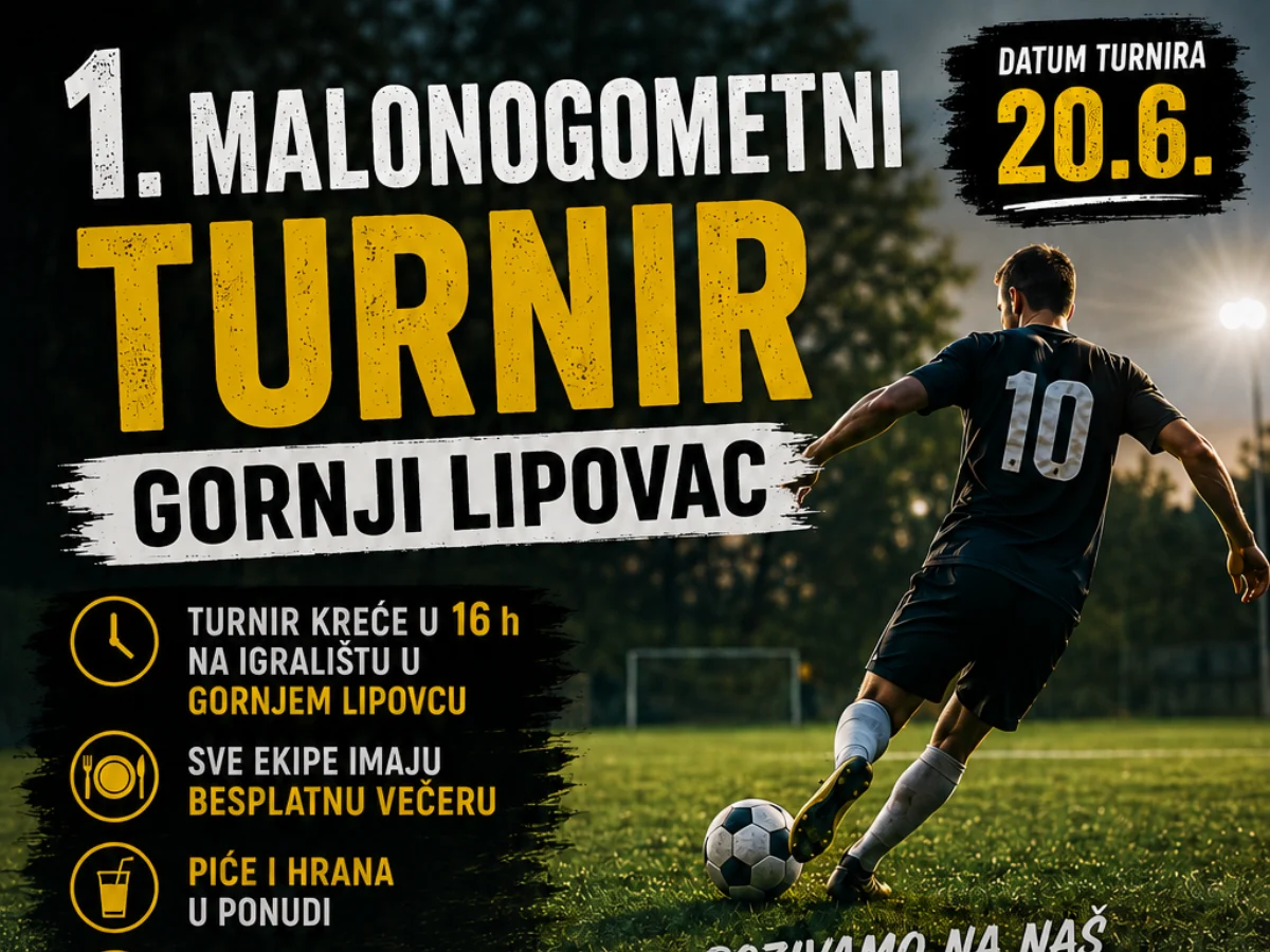 Gornji Lipovac organizira prvi malonogometni turnir, prijave otvorene do 15. lipnja